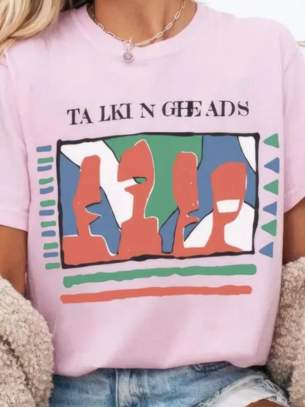 Vintage 90s Talking Heads Rock Band Unisex T-Shirt, Talking Heads unisex tee - Picture 2 of 4